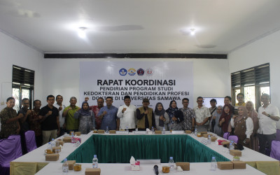 RAPAT KOORDINASI PENDIRIAN PRODI KEDOKTERAN DI UNIVERSITAS SAMAWA
